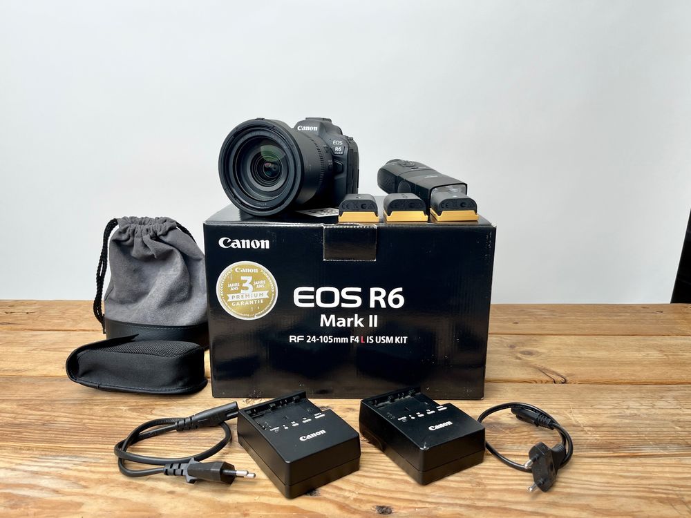 Canon EOS R6 Mark II Kit, RF 24-105mm F4 L IS, Blitz,Zubehör (Gebraucht ...