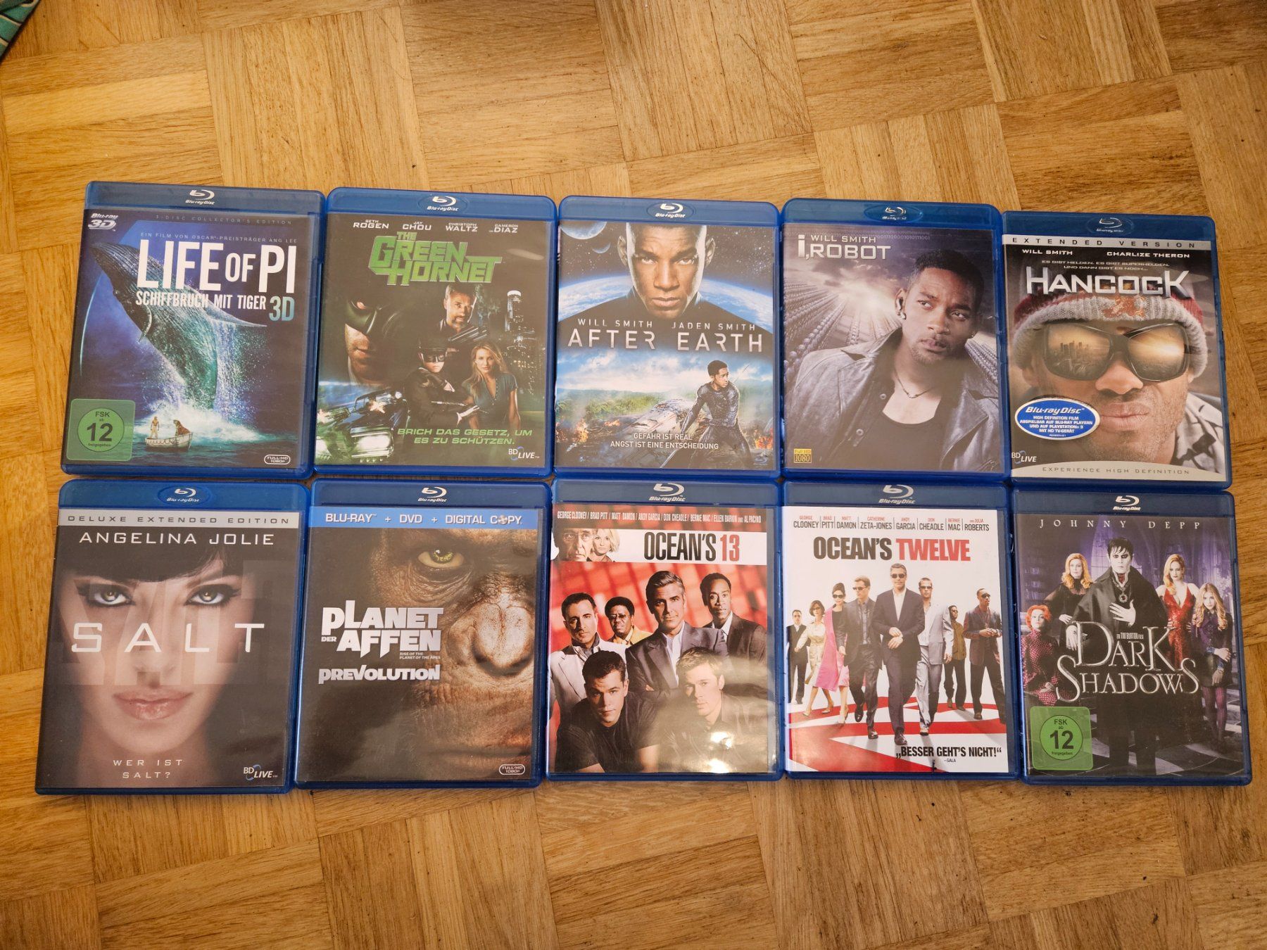 Tutti i DVDs: 10 Blu-ray Filme Ocean's 12 / 13, will smith etc. – Usato da Hombrechtikon venduto da JackBleacher