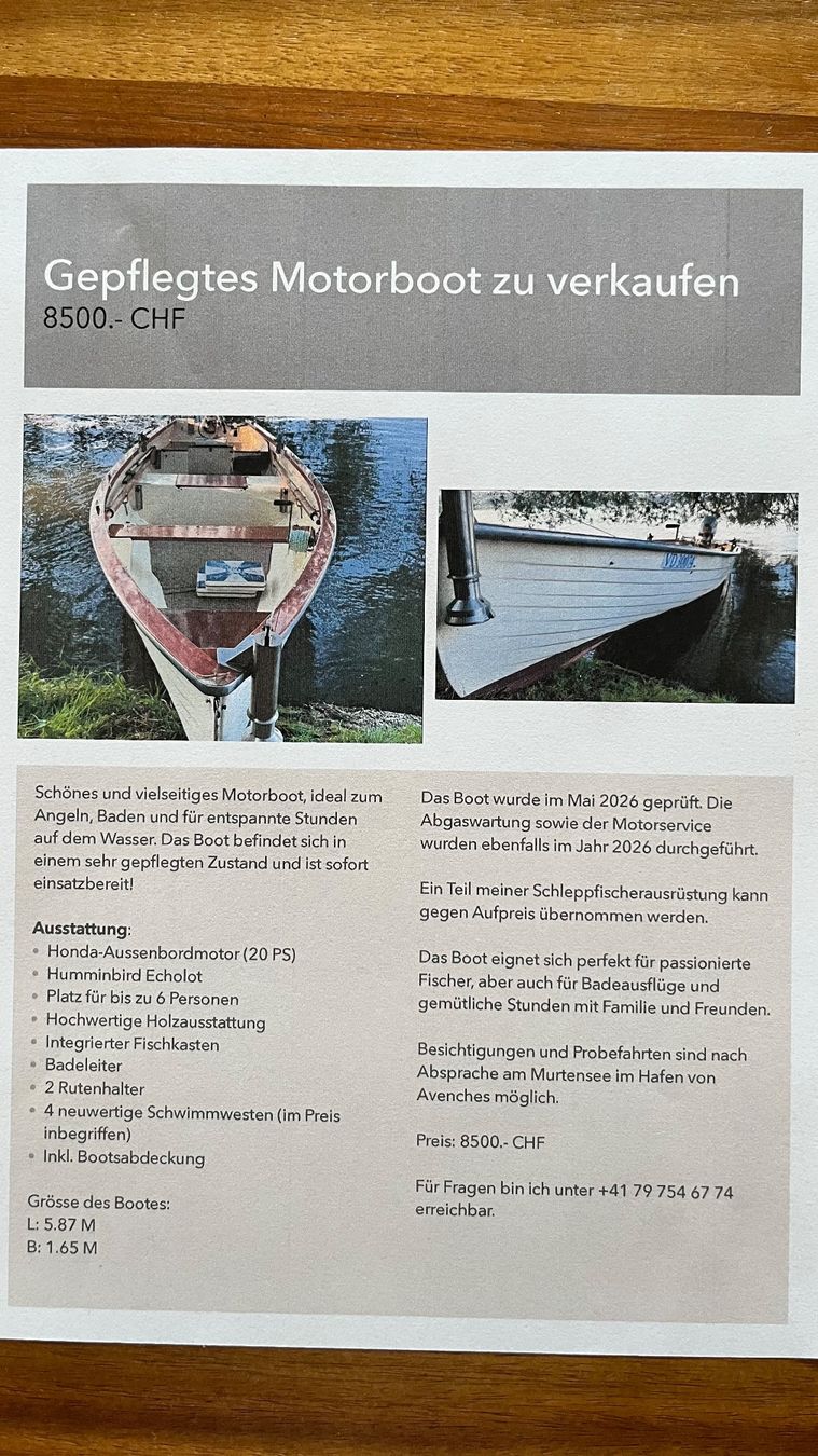 Barche: Motorboot/Fischerboot – Usato da Bern venduto da Ruffsack