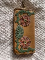 NOCN Portemonnaie Leder Applikation Top Zustand Vintage Look