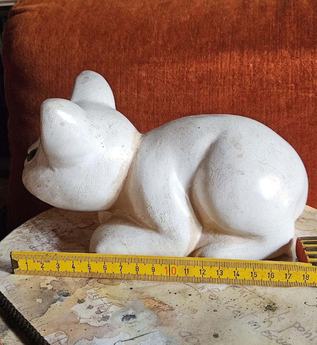 Tutte le decorazioni: Chat mignon en céramique blanche et or - Déco – Usato da Rive Haute(Liddes) venduto da carole2014 3