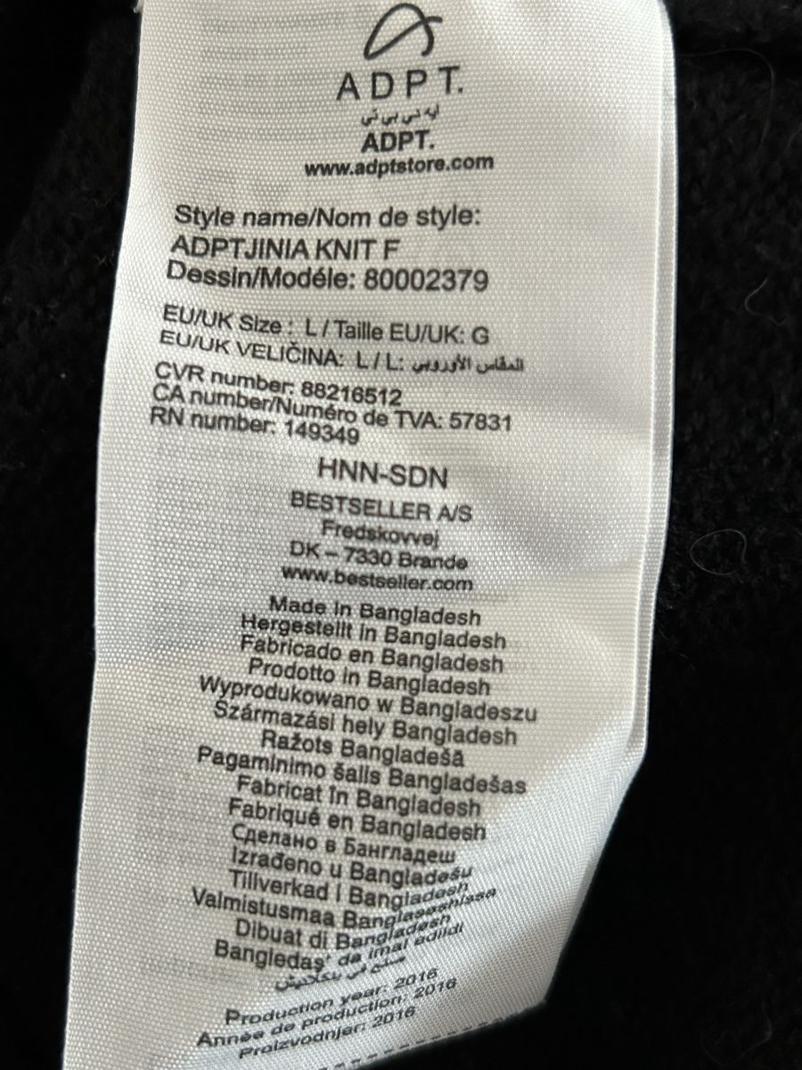 Maglioni & Felpe: ADPT Strickpullover, Schwarz, Grösse L - Super Zustand! – Nuovo (secondo la descrizione) da Beringen venduto da Sternli650 2