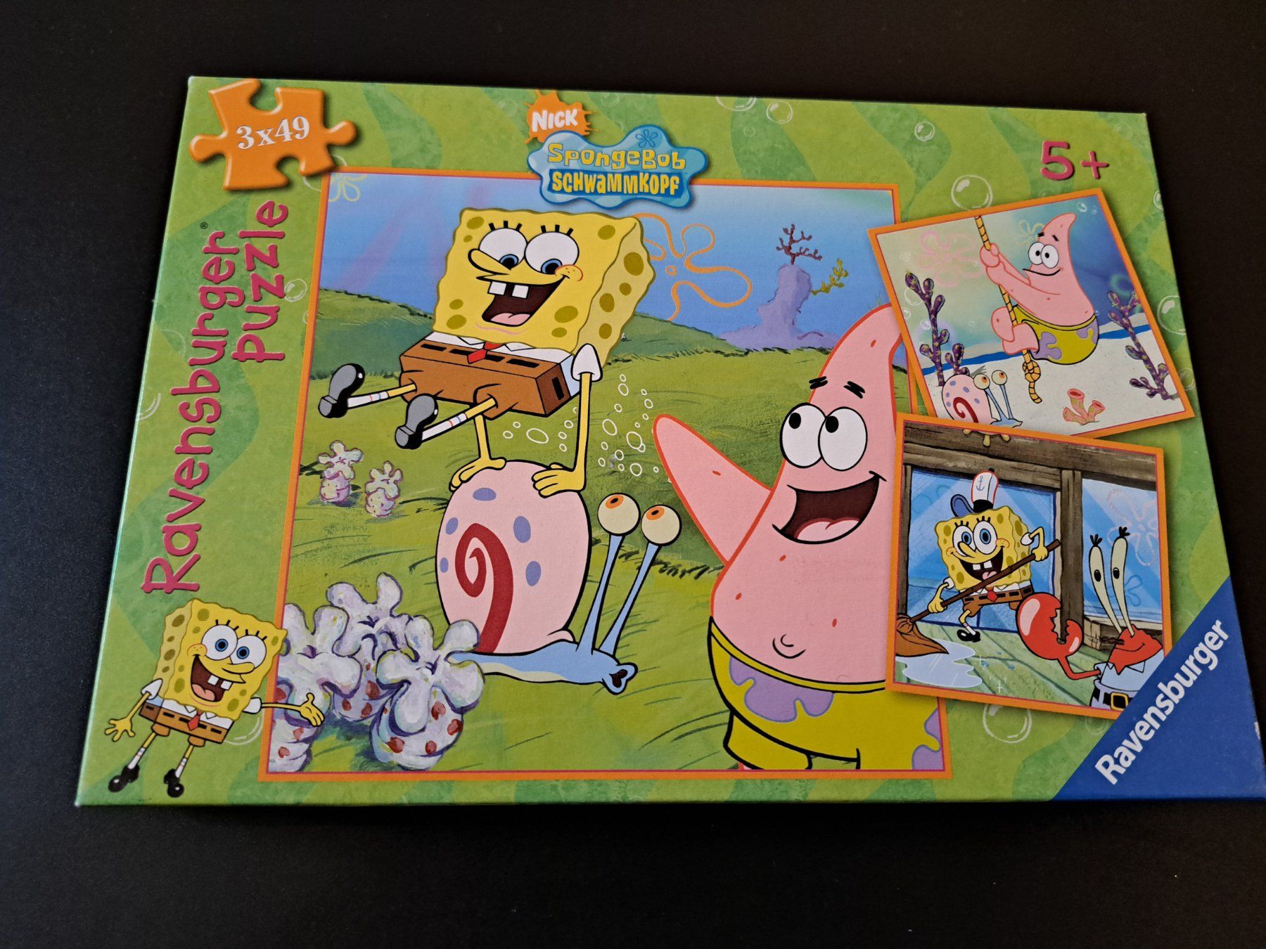 Ravensburger Puzzle: 3er Puzzle Sponge Bob ab 5J – Usato da Uitikon Waldegg venduto da Smeragol
