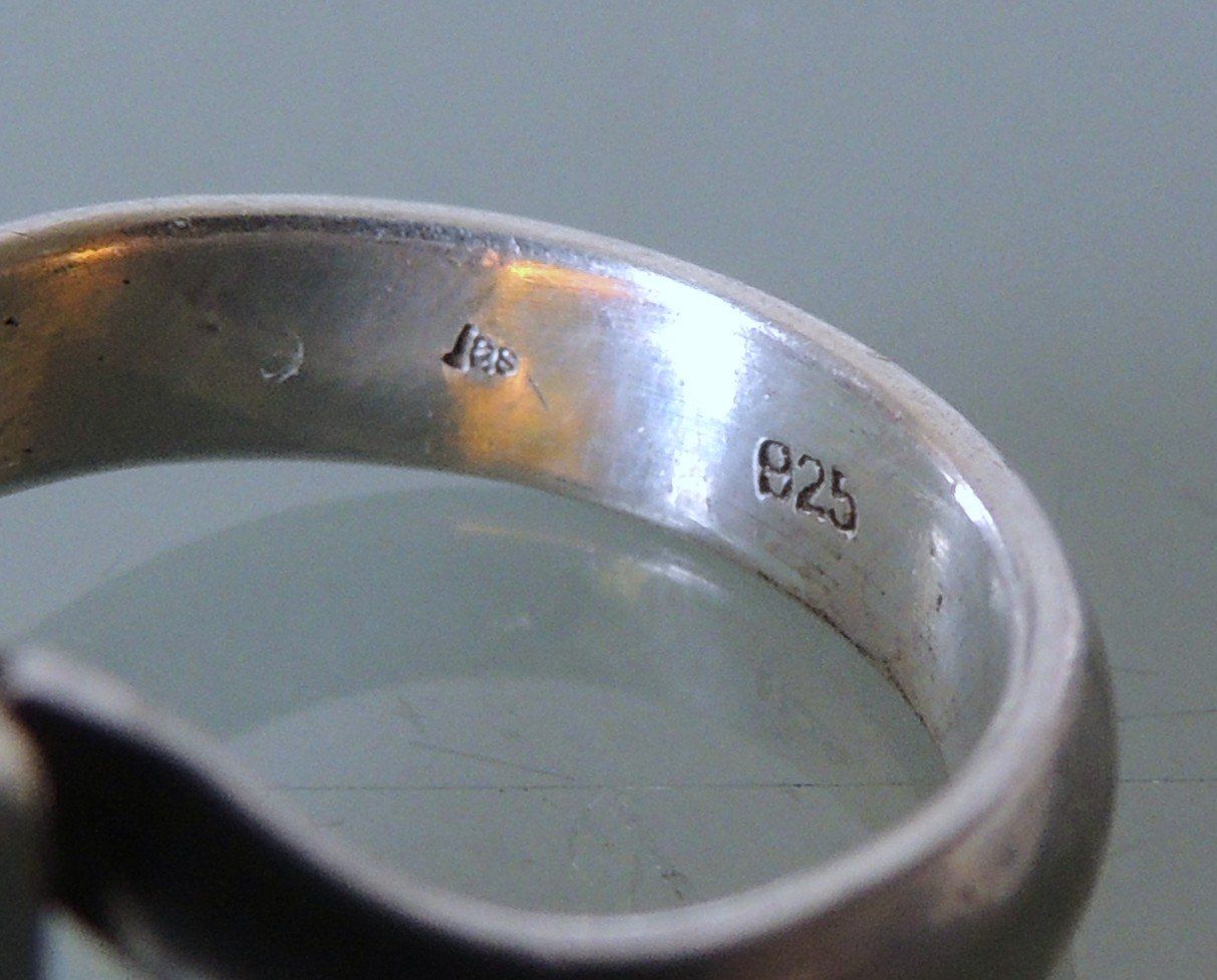 Anelli: Bernstein Silber 925 Fingerring Gr. 56 – Usato da Waldenburg venduto da schaller707 3