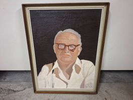 Original Ölgemälde "Porträt eines Mannes" signiert E. Näf...