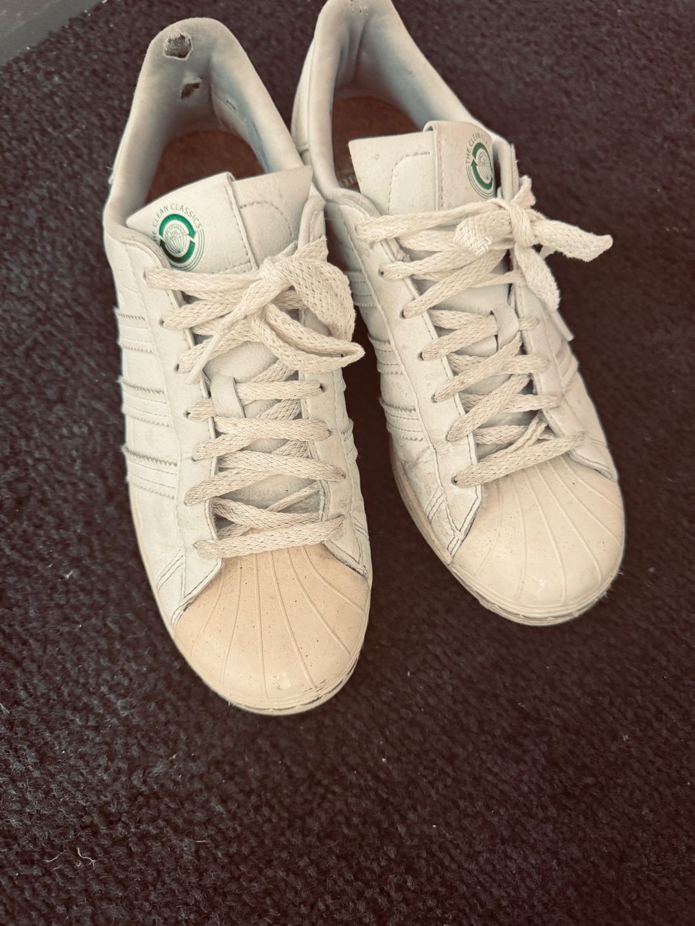 Adidas Chaussures hommes: Adidas Lederschuh weiss mit Kork – D'occasion à Heiden par Skaufkauf