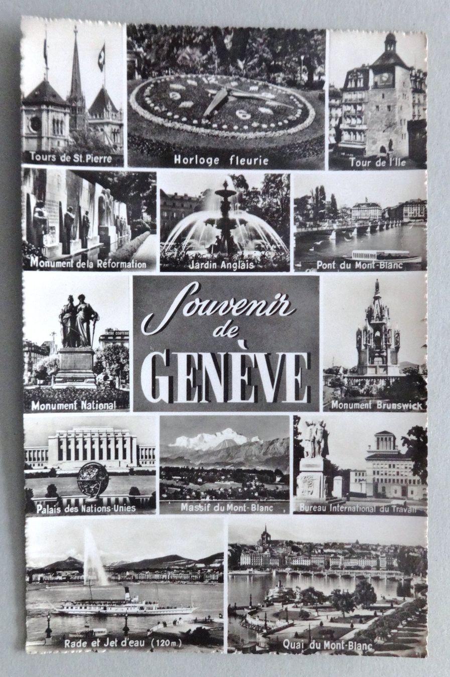 Cartoline postali: Souvenir de Genève - Multivues – Usato da Fétigny venduto da Billy2miny