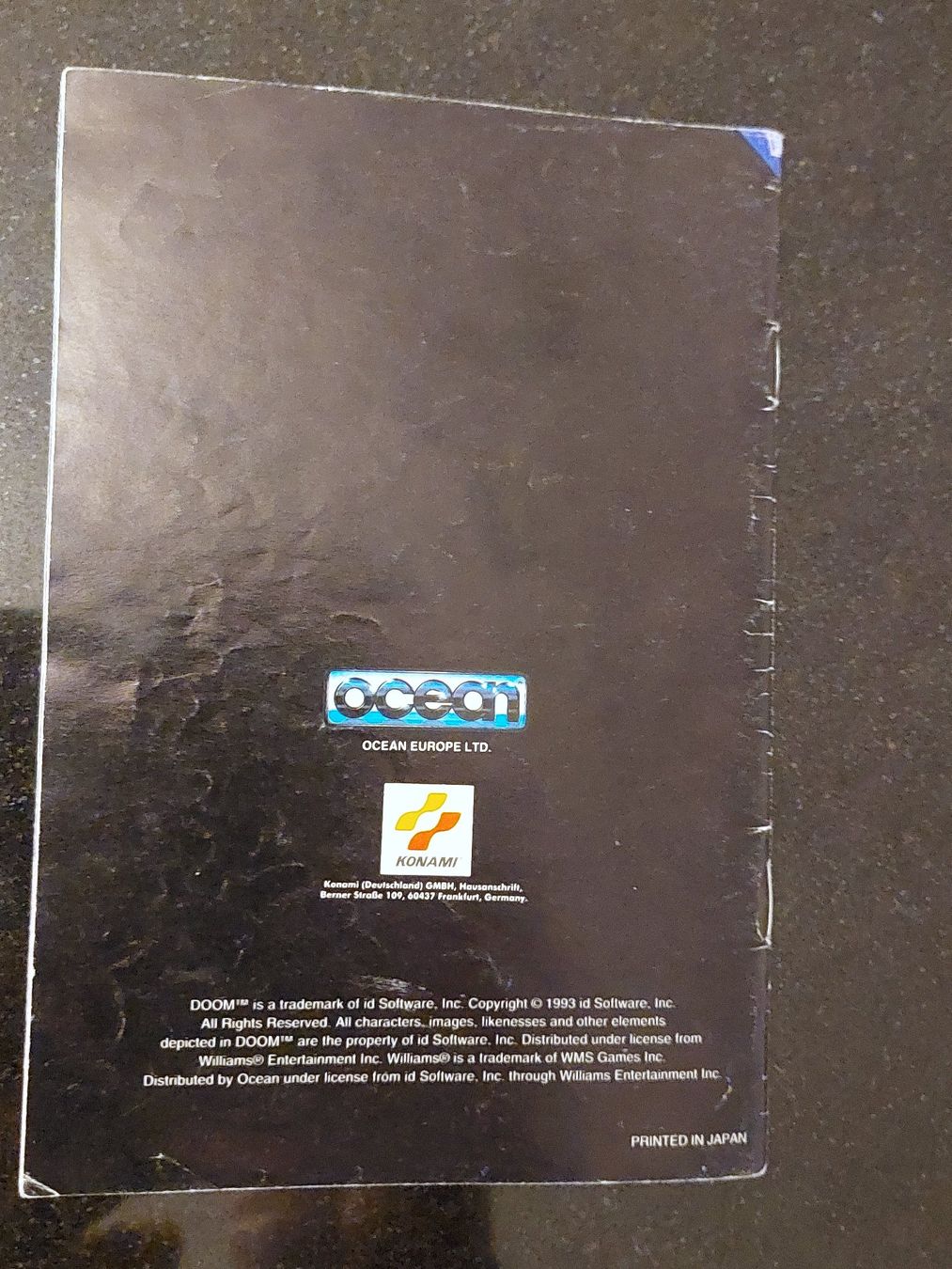 Nintendo Giochi: DOOM - SPIELANLEITUNG - SUPER NINTENDO – Usato da Spiegel b. Bern venduto da Natix 1