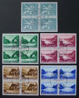 PP 1956, Viererblöcke B76-B80, Orts-Ersttag Kat: 150.-