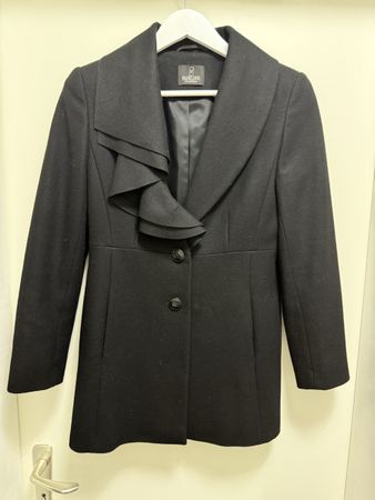Elegant Black coat MADELEINE wool