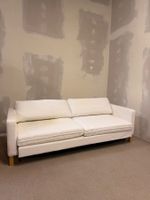 Ikea Sofa Karlstad 3-Sitzer Bettsofa weisse Stoffbezüge
