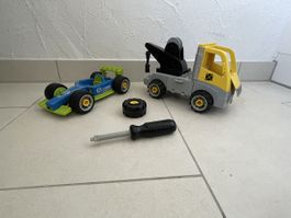 Lego Duplo Abschleppwagen + Rennauto, mit Schraub -Funktion