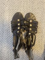 Alberto Fermani Riemchensandalen schwarz Grösse 39