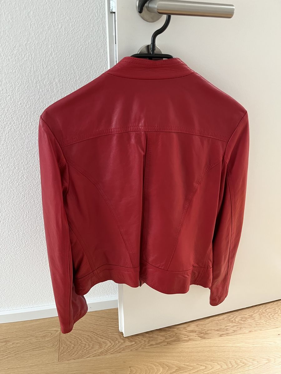 Vera Pelle Giacche: Vera Pelle Red Leather Jacket – Usato da Affoltern am Albis venduto da dan_jm8b 3