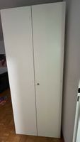 Kleiderschrank weiss mit Regalböden gebrauchter Zustand