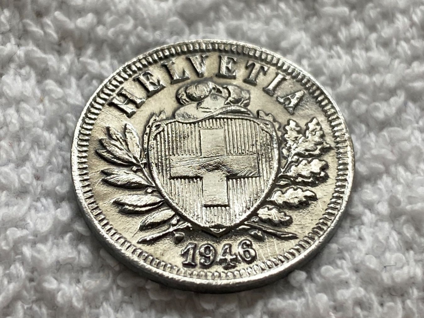 Tutti le monete: 2 centimes/rappen 1946 – Usato da Nyon venduto da Ilmi09