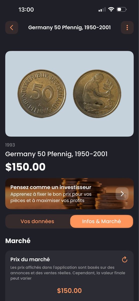 Tutti le monete: Germany 50 Pfennig, 1950-2001 – Usato da Erlach venduto da die_zgh5