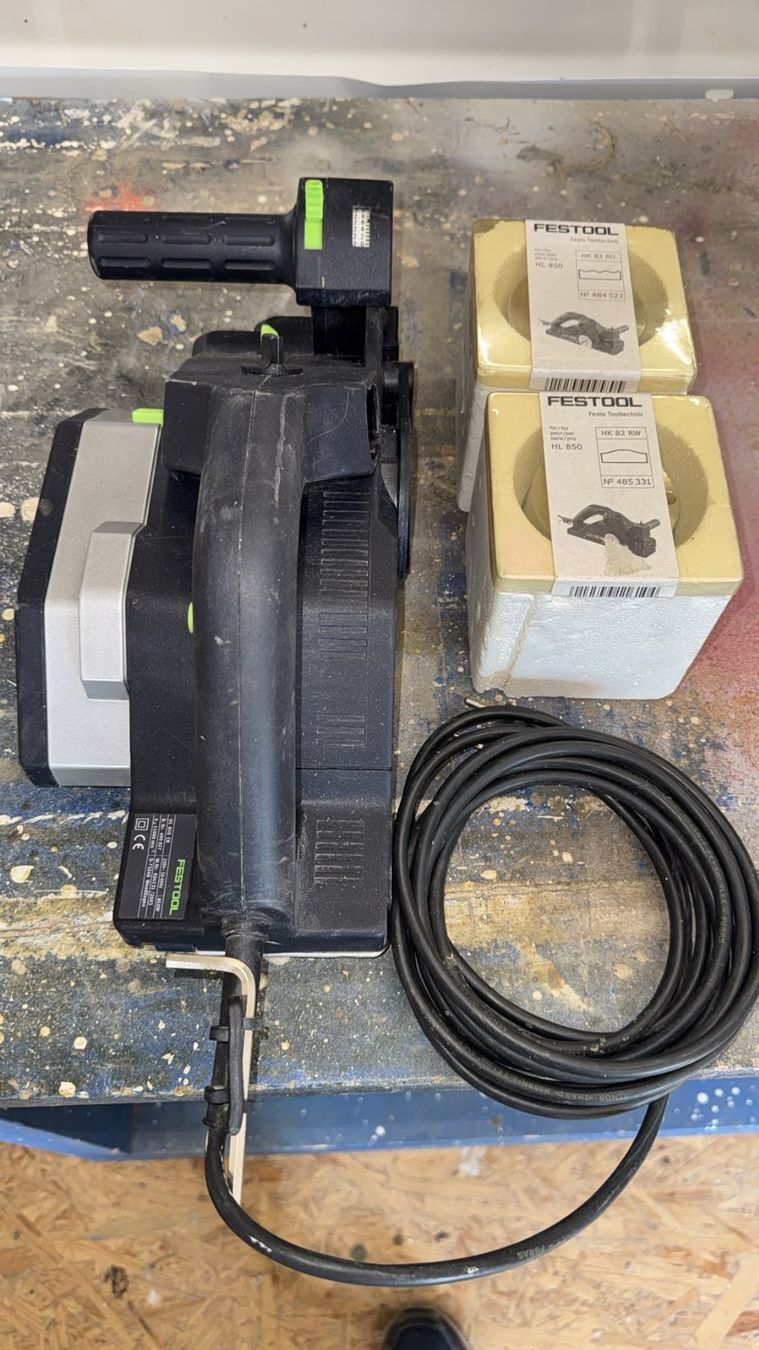Festool Tutti gli attrezzi: Festool Hobel HL 850 EB mit 3 Messerköpfen – Usato da Beringen venduto da Maka1990