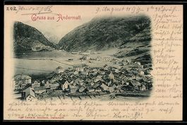 AK Andermatt, Teilansicht mit Hotel