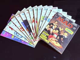 17 MAD Magazine zwischen  #170-189, gut erhalten!