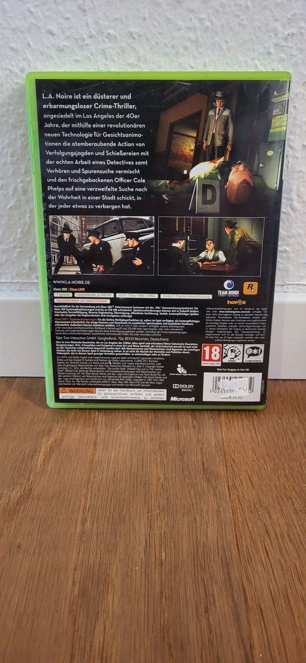 Microsoft Giochi: Xbox 360 - L. A. Noire – Usato da Münsingen venduto da DigitaleSpielecke 1