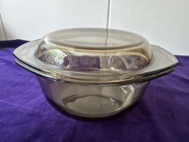 Arcuisine Auflaufform mit Deckel, Vintage Braun