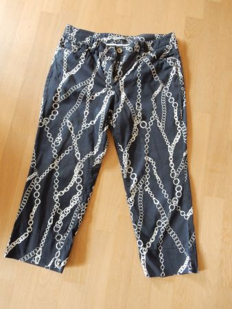 Sommerhose Caprihose mit Kettenmuster 42 von Gardeur Hose
