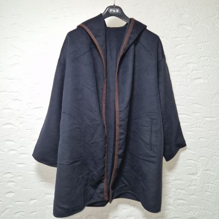 Dunkelblaue Angora-Wollmischung Strickjacke Gr. S - Mam-Baby