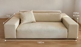 Ligne Roset Designer-Sofa Creme – Made in France