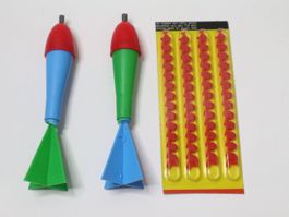 2 Stk. Wurfrakete + Amorces Wurfbombe Wurfraketen Rakete