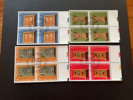 1987 Serie PP  Erstag gest.Viererblock mit Tab (K22)