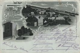 Walzenhausen-Gasthof Hirschen-Mondschein-Litho 1902 Silberdr