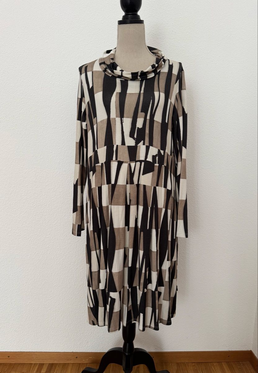 Luukaa Vestiti: Robe LUUKAA à motifs géométriques, taille 2, élégante! – Nuovo e nell'imballaggio originale da Morges venduto da sandy069