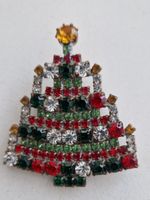 Feine Gablonzer Weihnachtsbrosche