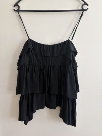Sandro Seiden Top schwarz
