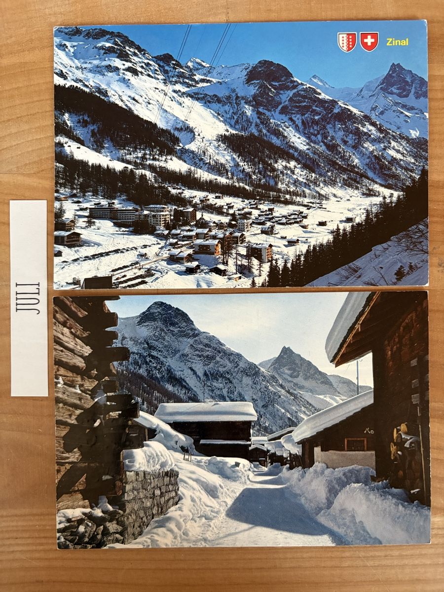 Cartes postales: AK von Zinal – D'occasion à Rümlang par Kartenpost1