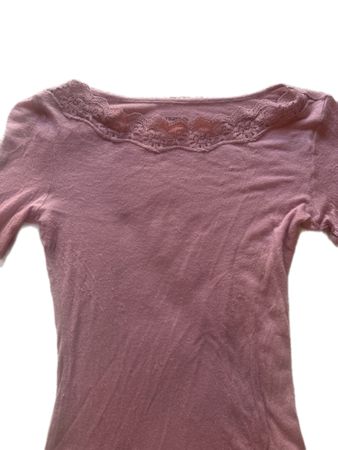 Langarmshirt mit Spitzen 