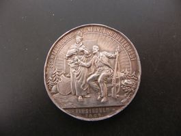 Medaille Kantonal Schützenfest Einsiedeln 1889 Silber 39 g