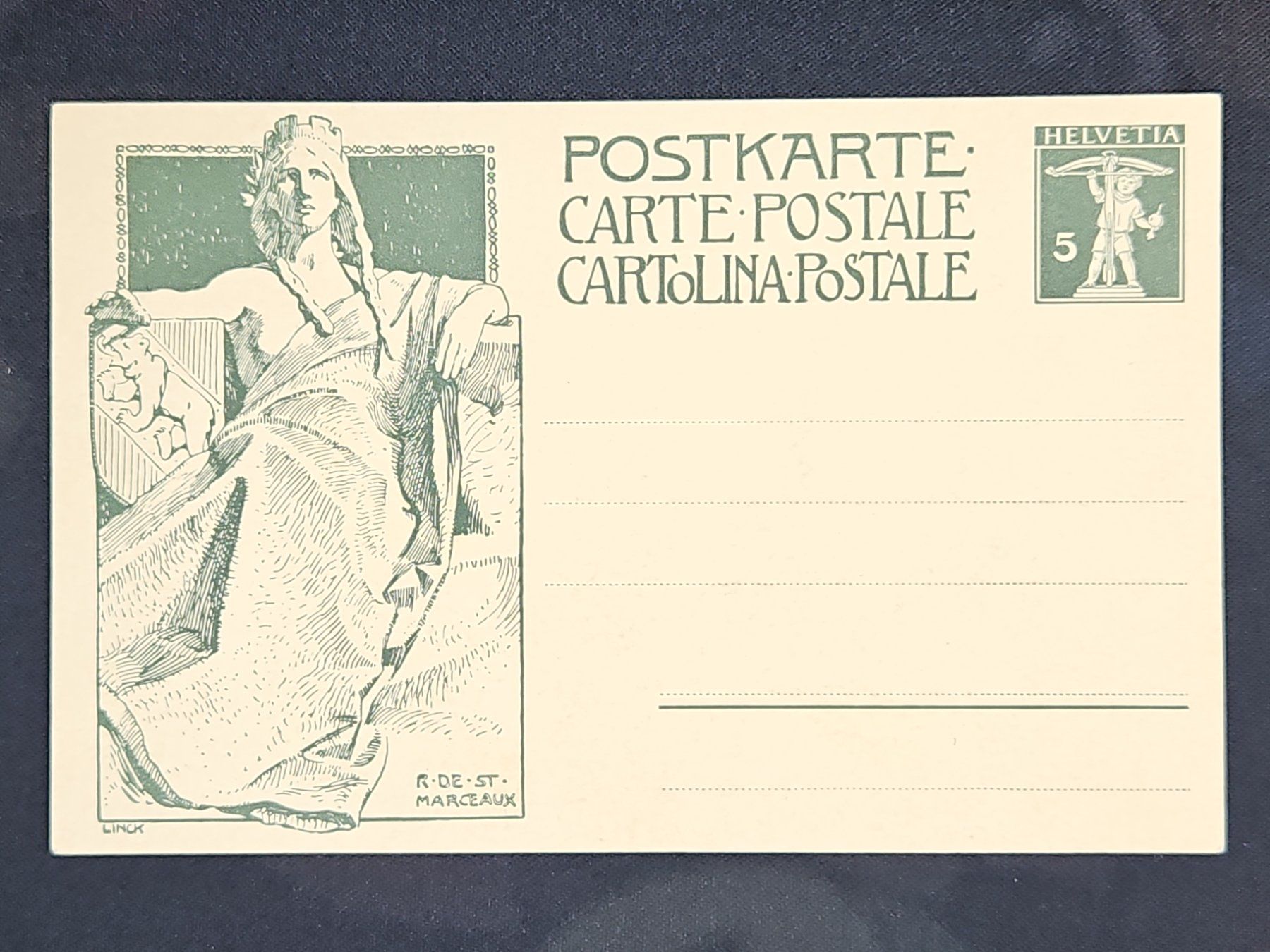 Tutti i francobolli: CL23 Carte Postale + Timbre Suisse 19xx – Usato da Cousset venduto da Patrick_Collections