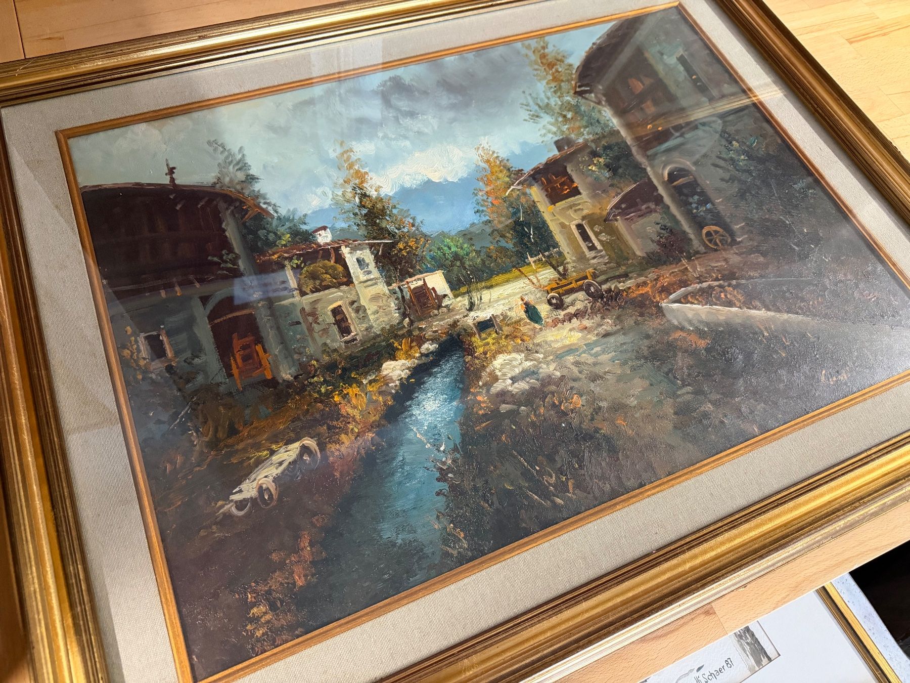 Dipinti: Zwei antike gerahmte Ölgemälde – Usato da Gümligen venduto da Brocki-Reimal-Stift 1