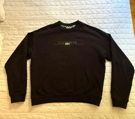 Pull LACOSTE noir taille M bon état