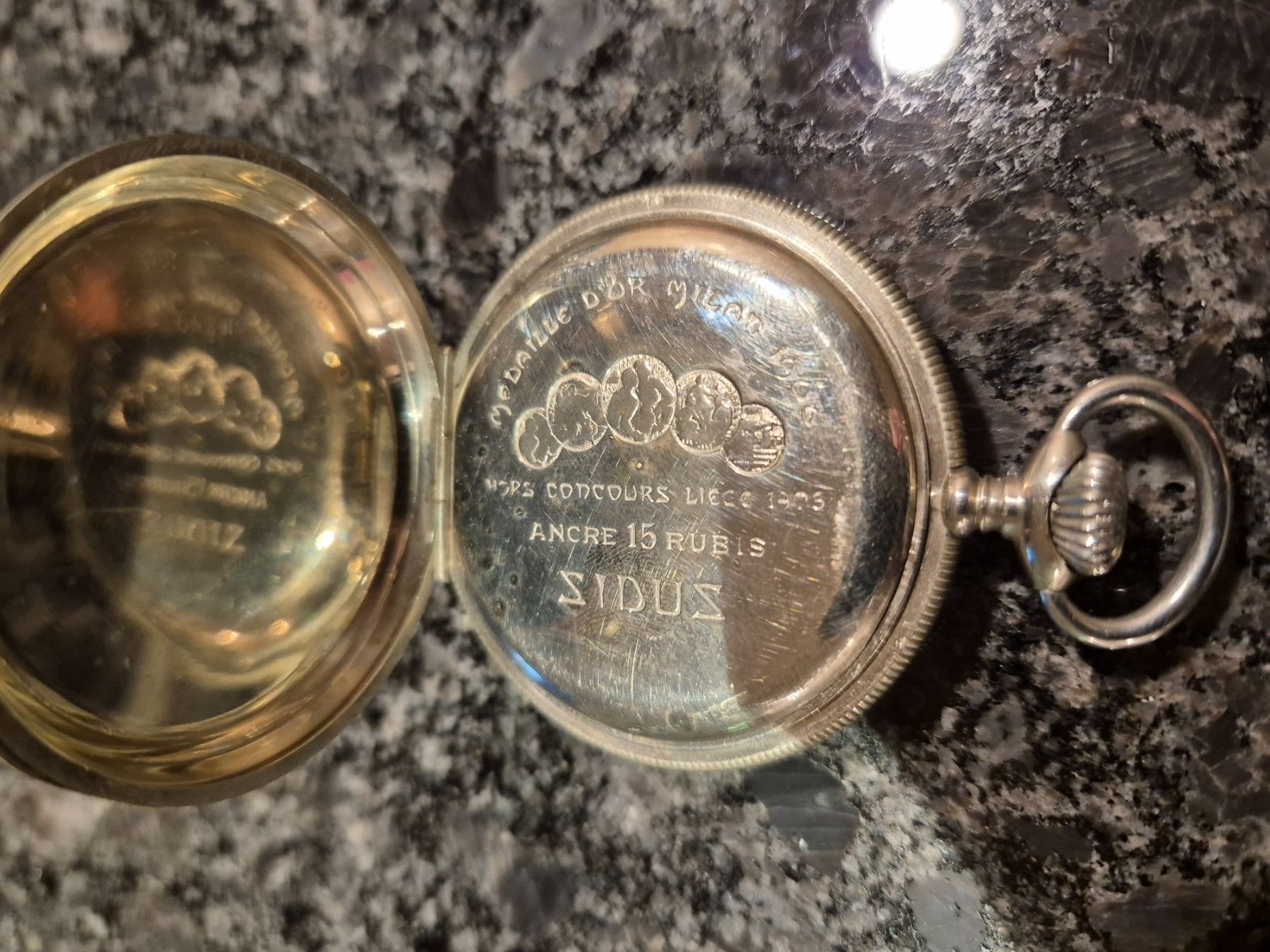 Orologi: Herrensackuhr Sidus, antik, silber – Usato da Goldiwil (Thun) venduto da thunersee06 2
