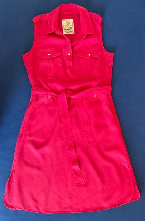 Catnoir rosa Damen Sommerkleid aus Tencel in Gr. 38
