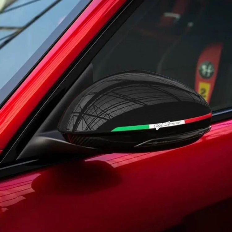 Rückspiegel Aufkleber Sticker Italia Alfa Romeo (Art. 10608)