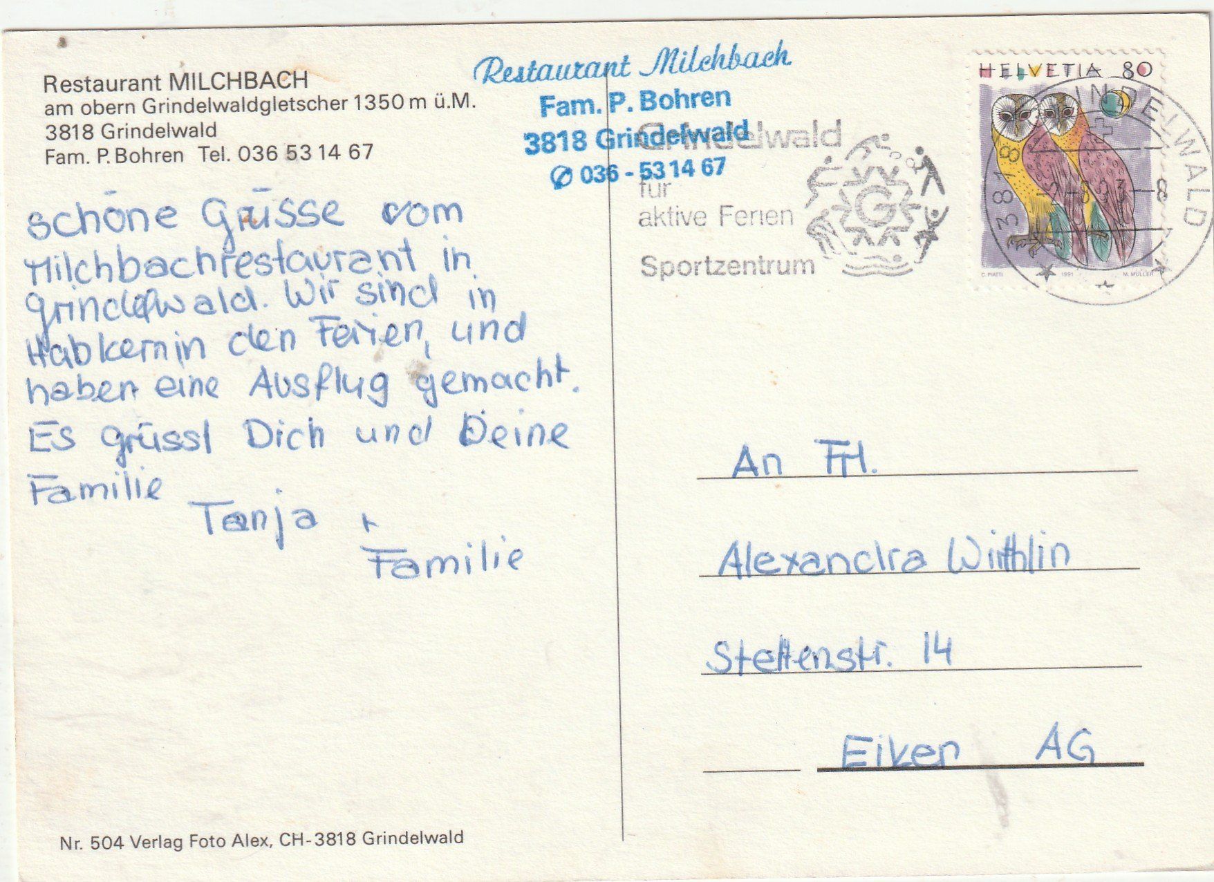 Cartoline postali: Berghaus am Grindelwaldgletscher – Usato da Lumbrein venduto da made02 1