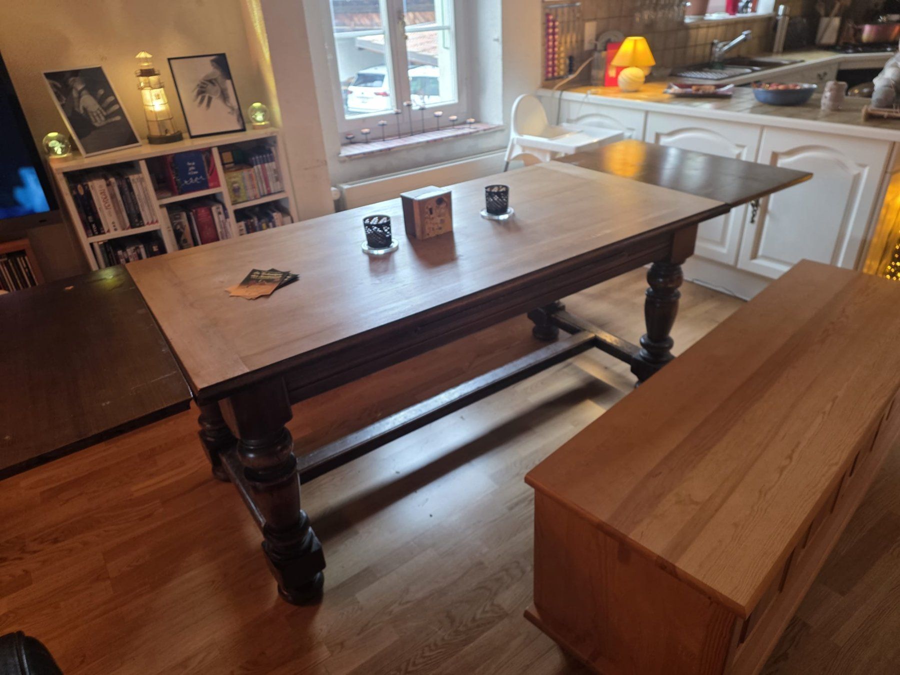 Tische: Magnifique table style renaissance anglaise - Chêne – Gebraucht aus Bernex von marlenestanning