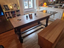 Magnifique table style renaissance anglaise - Chêne