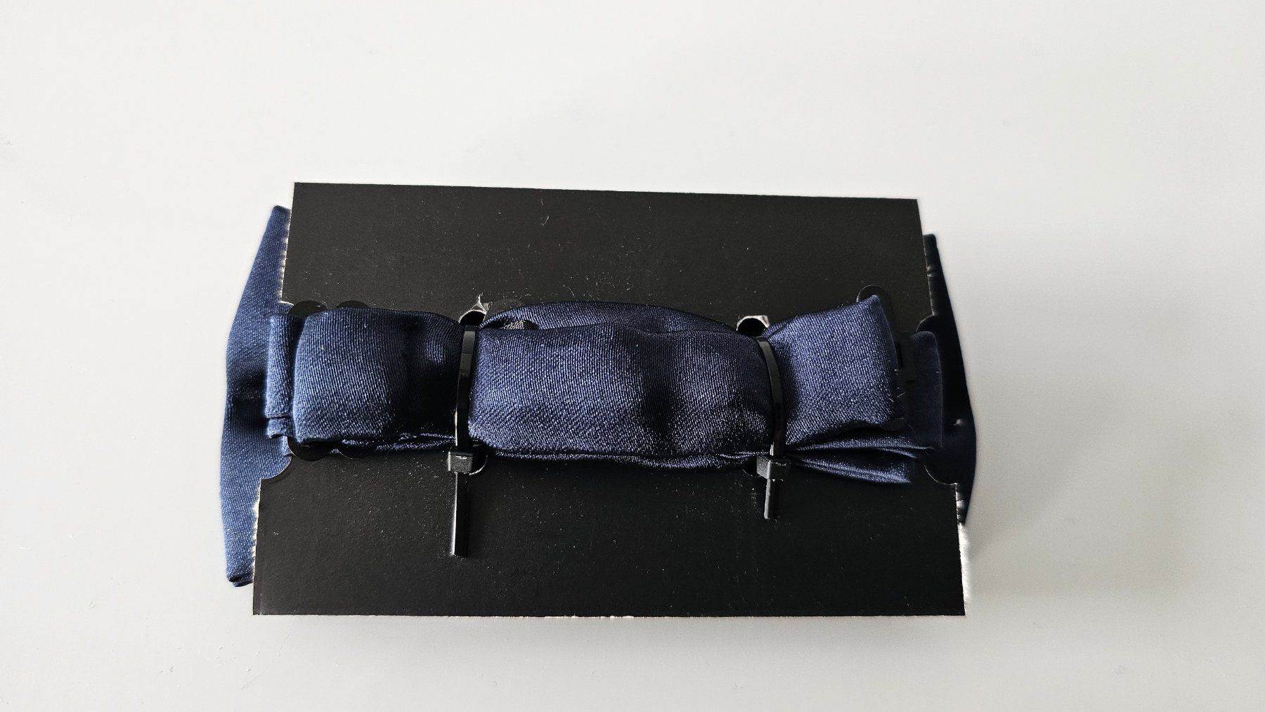 Cravatte: marine uni satin Fliege – Nuovo e nell'imballaggio originale da Fehraltorf venduto da herrenaccessoirsking 2