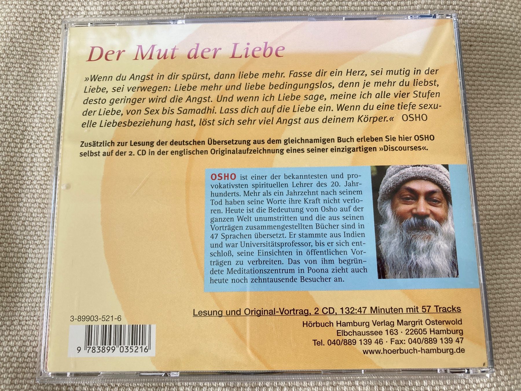 CD: CD, Osho, Der Mut der Liebe, 2CD – Usato da Baden venduto da Yoyo1 1