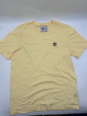 Adidas T-Shirt gelb Logo Stickerei, Grösse L, neuwertig 